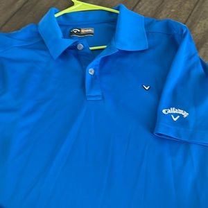Callaway opti-dri Large gold polo shirt Mens